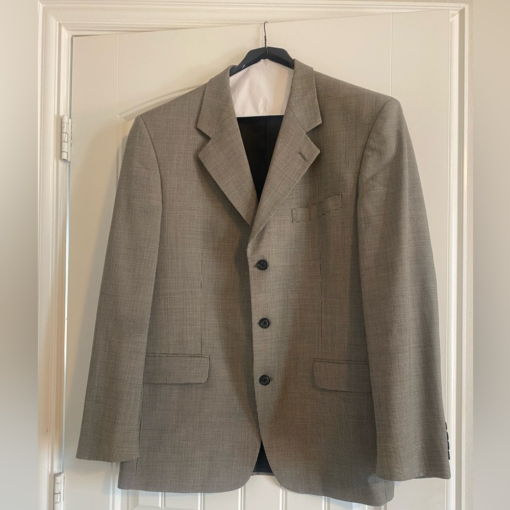 Vintage Versini Black and White Houndstooth Jacket and Pants